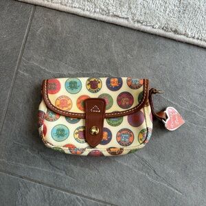 Dooney & Bourke Multicolor Circle Logo Pouch